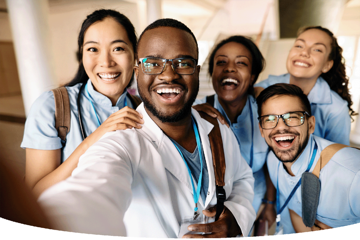 Group of doctors smiling